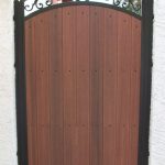 Arched Gate With Mustache Scroll